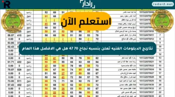 نتائج الدبلومات الفنية تعلن بنسبة نجاح 70 47 هل هي الأفضل هذا العام